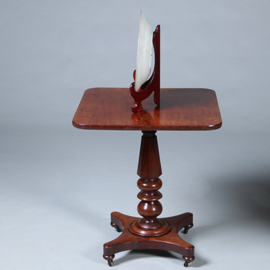 Vierkante mahonie tilttoptable wijntafel vroeg Victoriaans ca 1850 (No.450305)