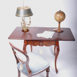 Antieke bureaus / kleine schrijftafel / sidetable / Hollandse flappentafel ca. 1870 Willem III (No.500930)