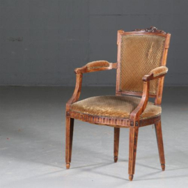 Antieke stoelen / Stel van 8 Hollandse Louis Seize stoelen ca. 1800 incl stoffering naar wens (No.570551)