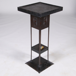 Metalen plantentafel Frans art deco ca 1925 - Wintertuin tafel of statafel (No.322110)