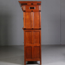 Antieke kast / Utrechtse 5-deurskast ca. 1640  met rag fijn gesneden beeldhouwwerk (No.662725)