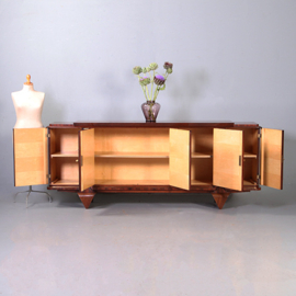 Dressoir  met vijf deuren in palissander met brons art deco Frankrijk ca 1930 (No.972205)