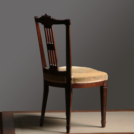 16 antieke eetkamerstoelen mahonie Hollands Louis Seize stijl incl nieuwe bekleding naar wens (No.331515)