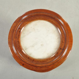 Antiek bijzettafels / Cilindrisch nachtkastje of tóch een barmeubel ca. 1825 mahonie (No.210855)