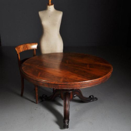 Antieke tafel / Eetkamertafel Tilttop-tabel in fabelachtig palissander ca. 1850 (No.461636)