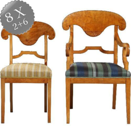 Historisch mooie stoelen inclusief stoffering naar wens!