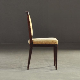 Antieke stoelen / Stel van 12 brede mahonie stoelen in Louis Seize stijl ca. 1850 (No.202735)