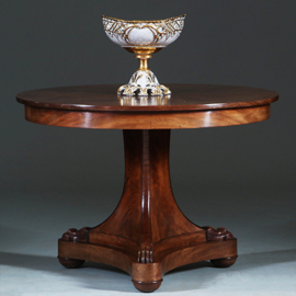 Vroeg Biedermeier bijzettafel of kleine eetkamertafel mahonie ca 1820 (No.272705)