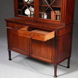 Antieke servies of boekenkast gestempeld Maple and Co ca. 1890 Engeland (No.910825)