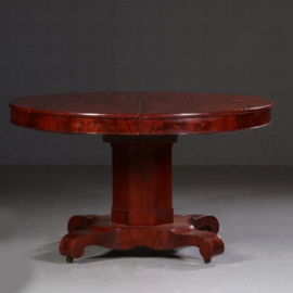 Antieke tafels / brede coulissentafel voor 20 personen Biedermeier ca. 1825 mahonie (No.693144)