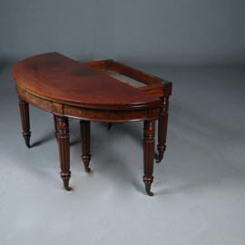 Transformeerbaar van Wandtafel tot coulissetafel van 2,60 m Victoriaans ca 1865 (No.281410)