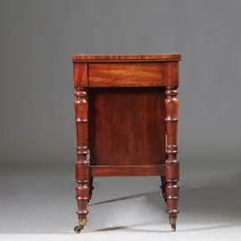 "Espressomachine tafel"  of wandtafel, sideboard of in mahonie en messing ca 1880 (No.960440)