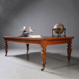 Antieke tafel / Schrijftafel / Vergadertafel / stoere eetkamertafel ca. 1850 Engeland (No.820313)