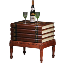Als een "Victorian Faux Book Trunk" in het Nederlands Schijnboekenkistje  "Geheim Der Natuur" ca 1890 (No.222105)