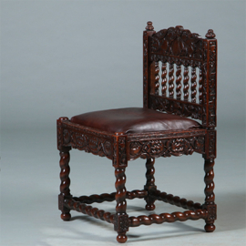 Koloniale stoel ca 1700 incl bekleding naar wens  (No.280305)