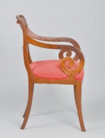 Antieke armstoelen / Hollandse mahonie armstoel ca. 1850 (No.86558)&