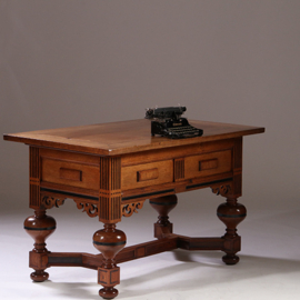 Antieke bureaus / Betaaltafel Neo-renaissace 19e eeuw als schrijftafel zeer geschikt (No.891160)