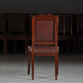 Antieke stoelen / Stel van 20 stoelen second empire ca. 1870 in mahonie stoffering naar wens (No.411564)