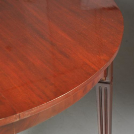 Antieke tafels / Hollandse Louis Seize coulissentafel ca. 1810 tot wel 3,72 lengte  (No.331562)