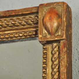 Antieke Spiegels / Hollandse zeer smalle damspiegel ca. 1800  (No.787892)