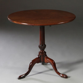 Massief mahonie Georgian Tilttoptable ca 1810  (No.950125)