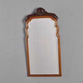 Antieke spiegels / kleine Soesterspiegel ca. 1890 met een zeer breed geslepen facet (No.310726)