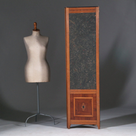 4-slags kamerscherm met sterrehemel en inlegwerk onderpanelen  beide kanten identiek  (No.330325)