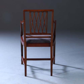 Stel van 8 antieke stoelen ca 1890 2 met armleuningen incl. herstoffering naar wens (No.231605)