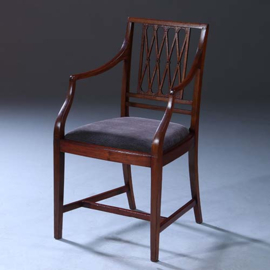 Stel van 8 antieke stoelen ca 1890 2 met armleuningen incl. herstoffering naar wens (No.231605)