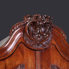Antieke kast / Groot Hollands rococo kabinet ca. 1760 mahonie (No.652521)
