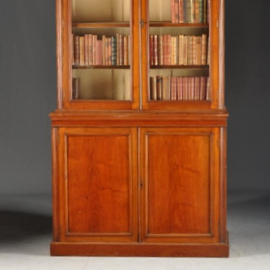 Antieke kast / Engelse boekenkast / servieskast ca. 1890 met uitneembare velours bekleding (No.761004)