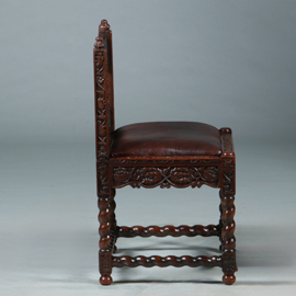 Koloniale stoel ca 1700 incl bekleding naar wens  (No.280305)