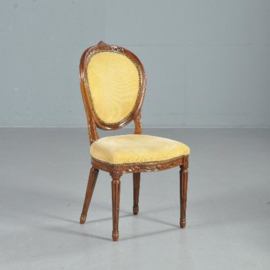 Antieke stoelen / stel van 8 antieke hollandse mahoniehouten stoelen ca. 1790 (No.402556)