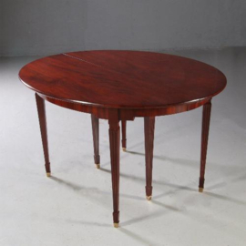 Antieke tafels / Hollandse louis Seize coulissentafel ca. 1800 voor ca. 12 personen (No.830920)