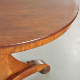 Antieke tafel / Hollandse Biedermeier sluierpoottafel in mahonie ca. 1825 (No.302851)