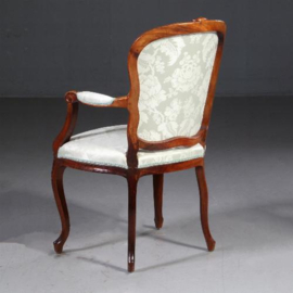 Antieke stoelen / Stel van 8 eetkamerstoelen 2 met armleuningen  ca. 1790 prijs incl bekleding naar wens (No.610957)