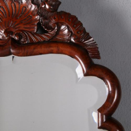 Antieke spiegel / 18e eeuwse Soester spiegel met kroon en facet (No.762490)
