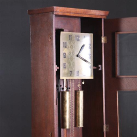 Antiek Varia / Staand horloge art deco ca. 1910 vierkante wijzerplaat en slinger -met garantie (No.661151)