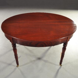 Antieke tafel / Franse coulissentafel ca. 1870 1,35 X 3,67 m. (No.200849)