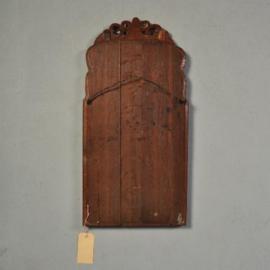 Antieke spiegels / Hollandse Soesterspiegel in notenhout met afneembaar kroontje (No.741545)