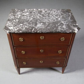 Antiek ladenkast / mahonie commode met marmer blad ca. 1910 (No.732516)