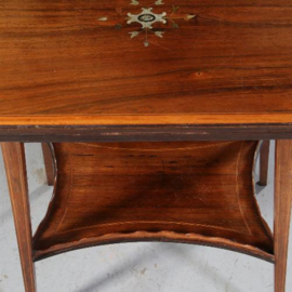 Antieke bijzettafels / Wandtafeltje of bijzettafeltje met  vergrootbaar blad ca. 1890 palissander (No.542448)