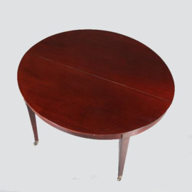 Antieke tafel / Hollandse coulissentafel in mahonie ca. 1800 voor 12/14 personen (No.571511)