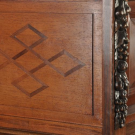 Antieke kast / Zeeuwe 4-deurskast in  palissander ca. 1690 met gestoken stijlen (No.521321)