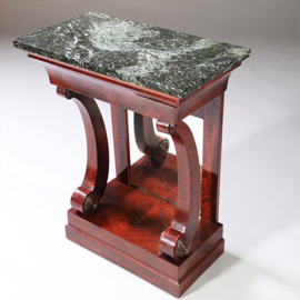 Klein vroeg Biedermeier trumeau of wandtafel met lade en spiegel Hollands ca 1815 (No.971730)