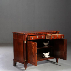 Antiek buffet / Empire klapbuffet ca. 1810 met uittrekbare etageré en zijbladen (No.780148)