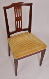 Antieke eetkamerstoelen / stel van 6 Hollandse Louis Seize stoelen ca. 1900  (No.87110)