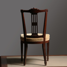 16 antieke eetkamerstoelen mahonie Hollands Louis Seize stijl incl nieuwe bekleding naar wens (No.331515)