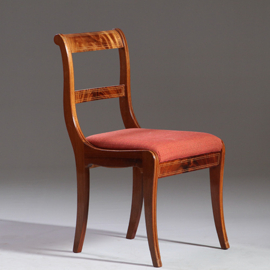 8 antieke stoelen nieuwe stof naar keus  Frankrijk ca 1925 mahonie  2 met armeuningen (No.911830)