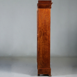 Strakke Boekenkast vroeg biedermeier ca 1820 mahonie indeling flexibel (No.461515)